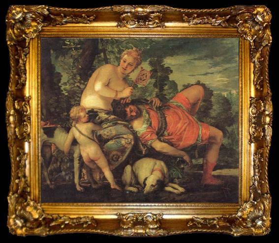 framed  VERONESE (Paolo Caliari) Venus and Adonis, ta009-2